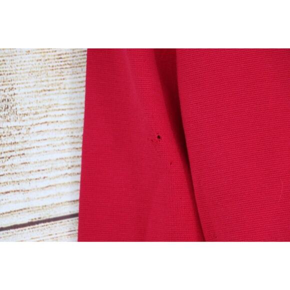 VINTAGE Lilli Russell Womens Size 10 Knit Jacket & Skirt Set Cherry Red - Picture 8 of 16